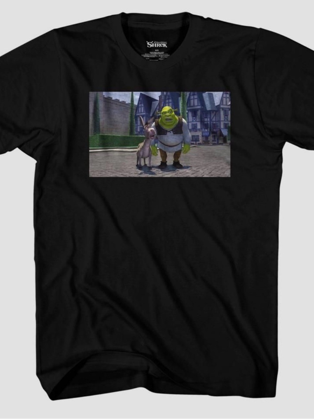 Universal Black Shrek Graphic Tee